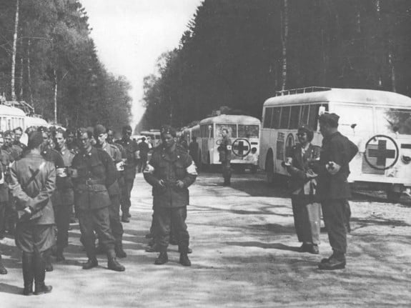Evakuering från koncentrationsläger med vita bussarna, 1945